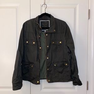 Green j. Crew utility jacket